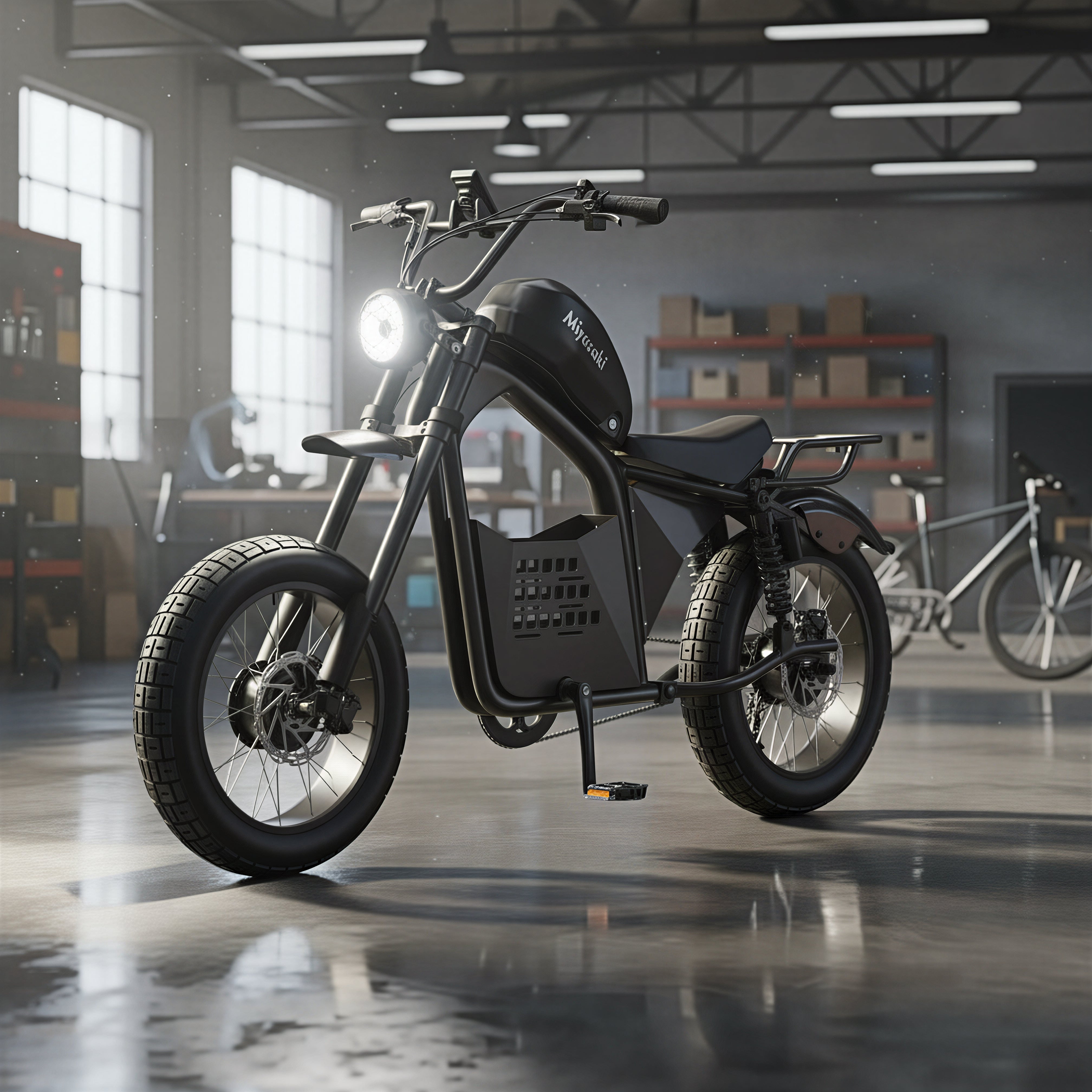 Miyazaki 20 inch all terrain 35aH/70aH large battery dual drive off-road electric bicycle S68