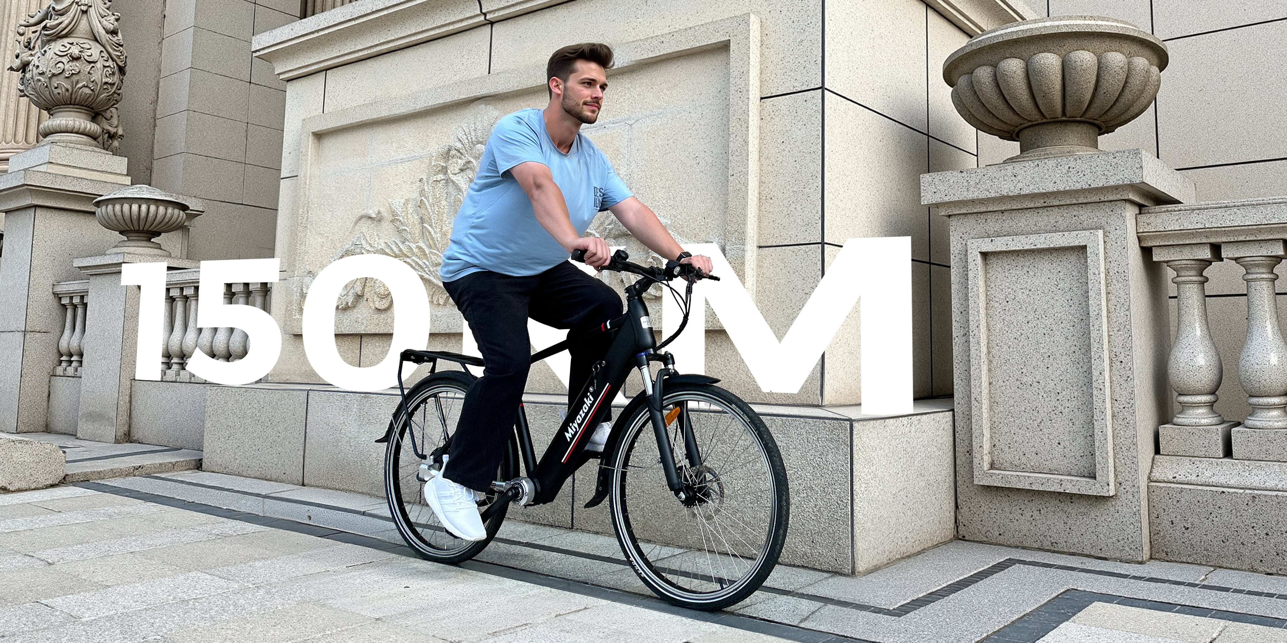 Miyazaki GC1995 delivers 150KM per charge for extended city commutes and adventures, reducing charging stops by 50%