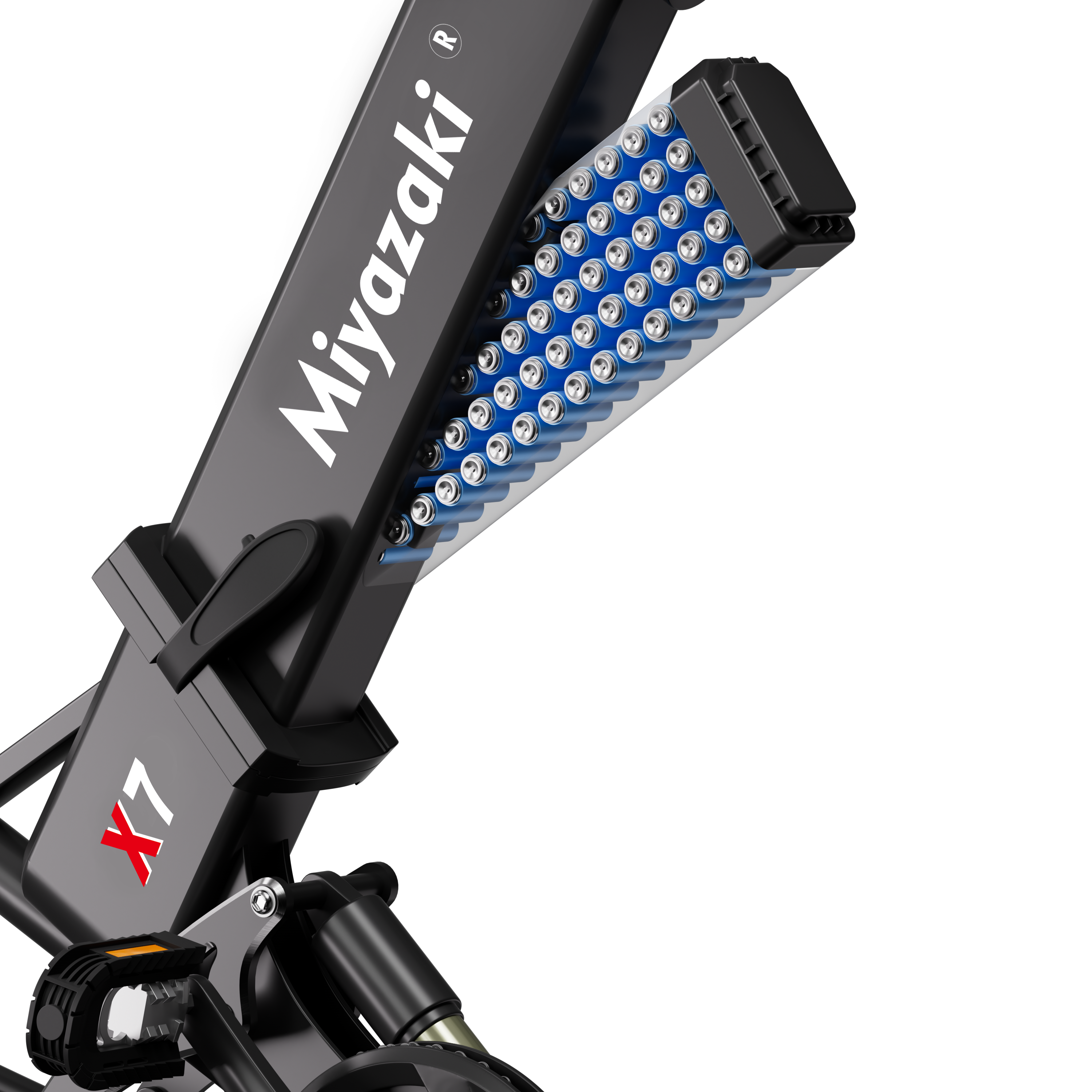 Miyazaki 1500W składany rower elektryczny, rower elektryczny terenowy o grubych oponach X7 Pro