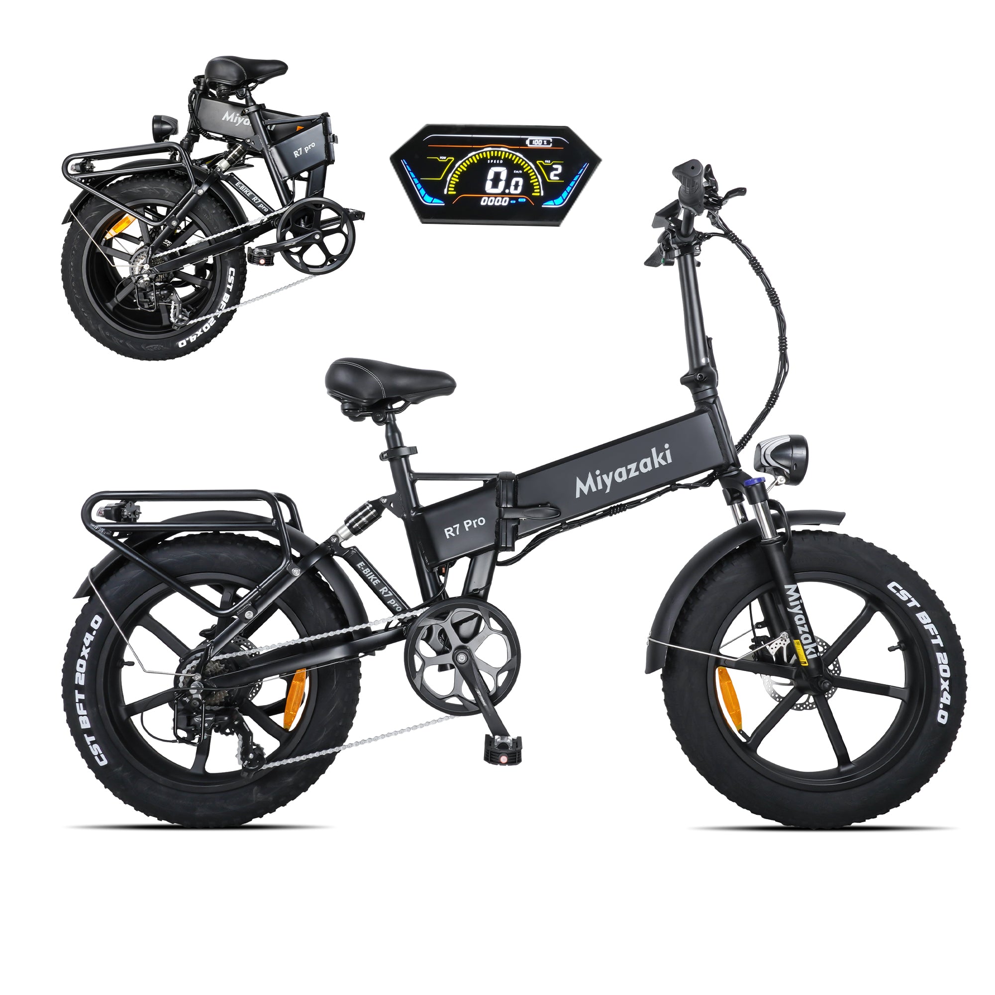 Miyazaki Folding Electric Bike Urban off-road electric bicycle R7 Pro