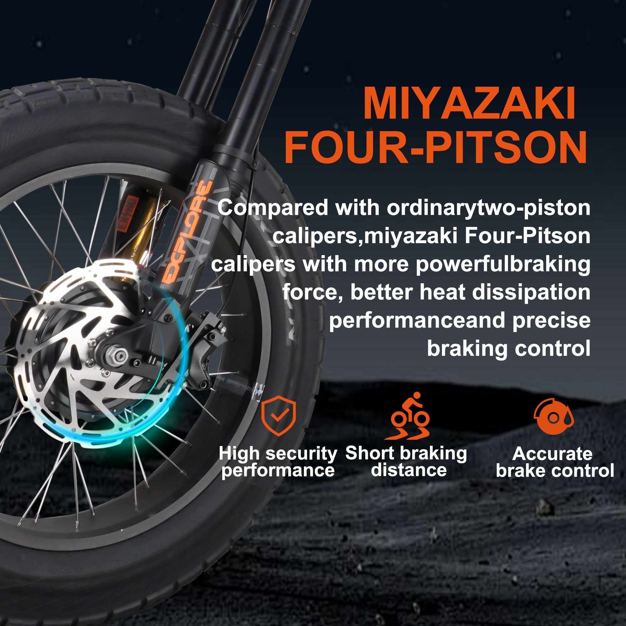 Miyazaki 20 inch all terrain 35A large battery dual drive off-road electric bicycle S68