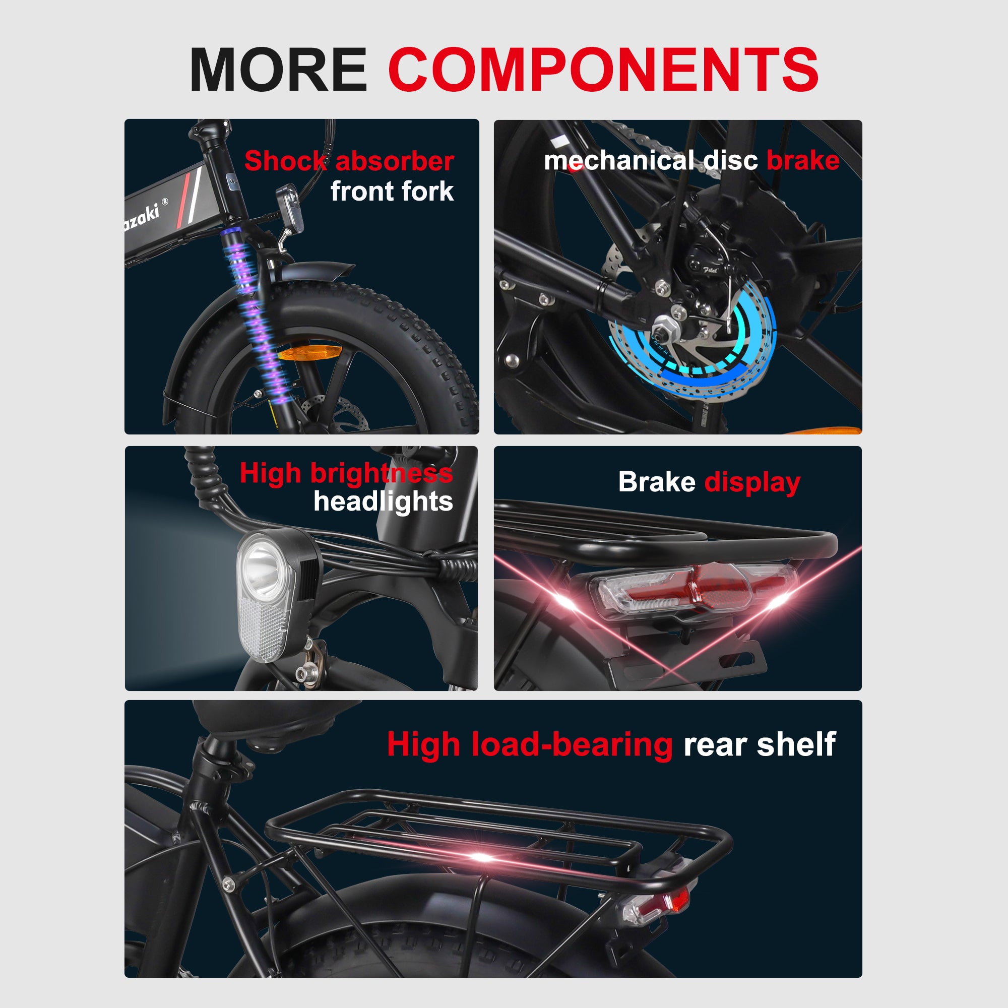 Miyazaki Folding Electric Bike Fat tire snow electric bicycle R5