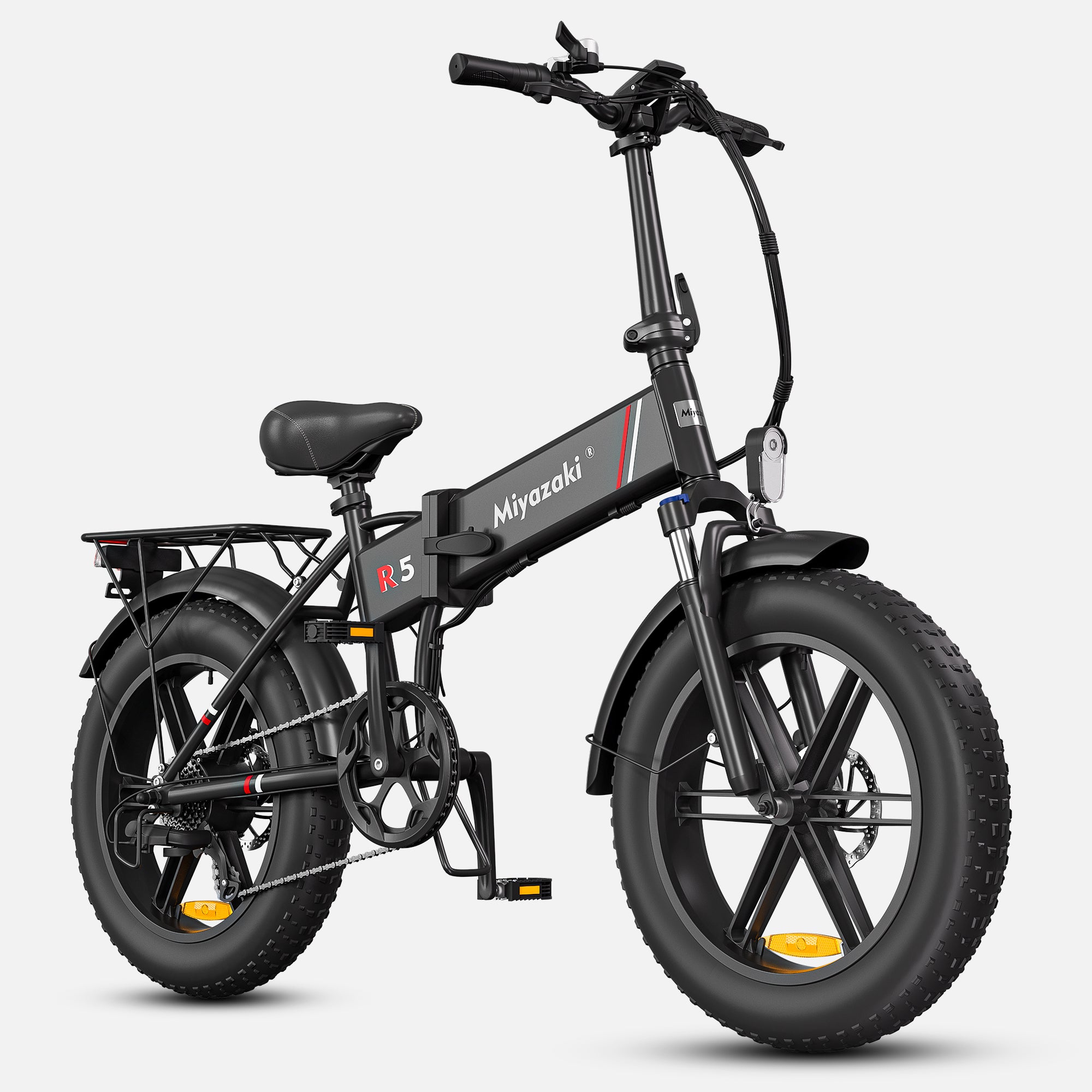 R5 fat tire electric bike with 672Wh battery for long rides